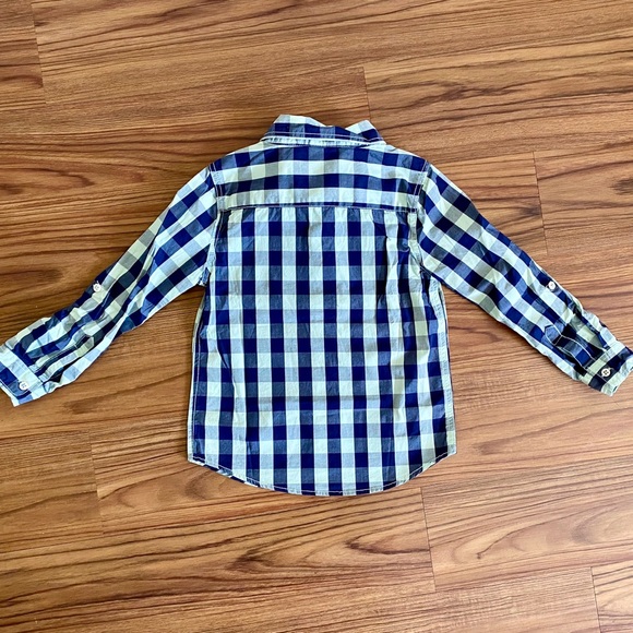 NWT Cotton On Kids Boys Plaid Long Sleeve Button Up Size 6 - Picture 2 of 13